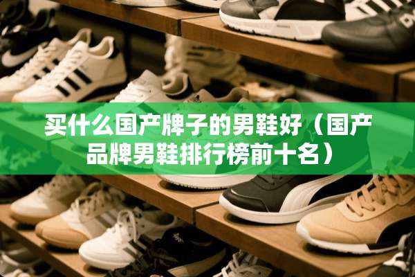 买什么国产牌子的男鞋好（国产品牌男鞋排行榜前十名）