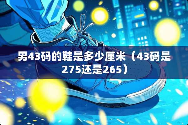 男43码的鞋是多少厘米（43码是275还是265）