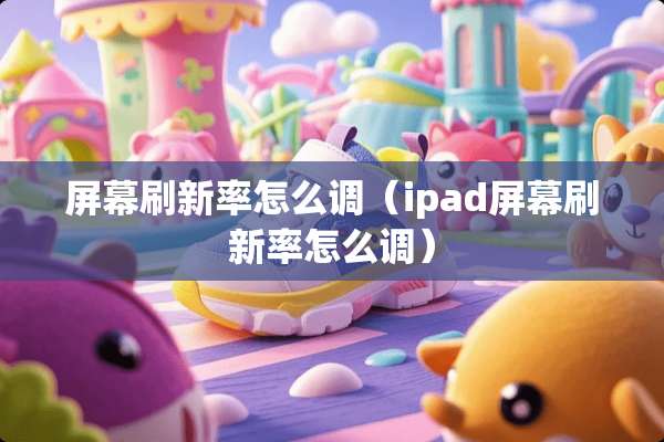 屏幕刷新率怎么调（ipad屏幕刷新率怎么调）
