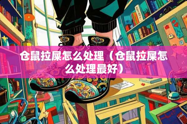 仓鼠拉屎怎么处理（仓鼠拉屎怎么处理最好）