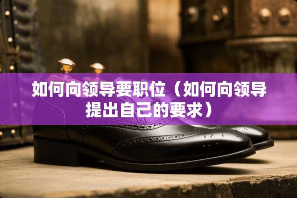 如何向领导要职位（如何向领导提出自己的要求）