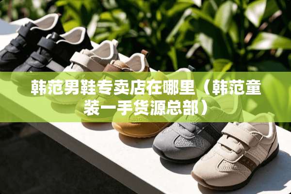 韩范男鞋专卖店在哪里（韩范童装一手货源总部）