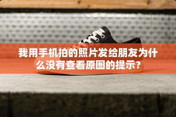 我用手机拍的照片发给朋友为什么没有查看原图的提示？