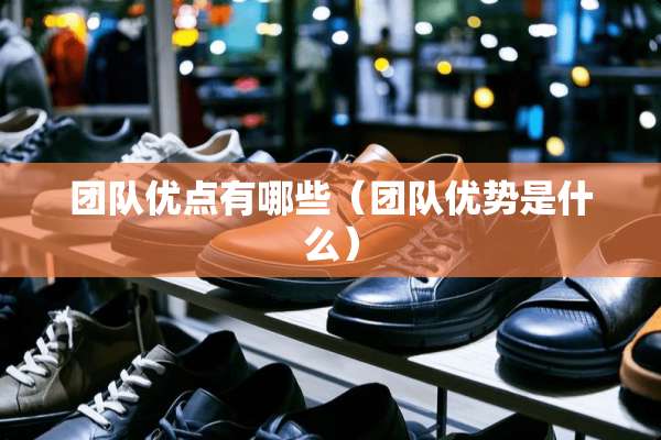 团队优点有哪些（团队优势是什么）