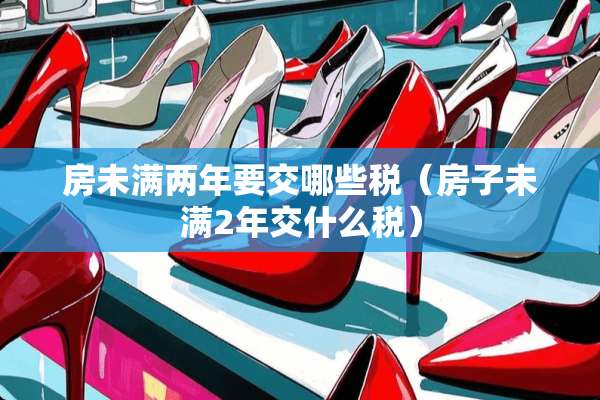 房未满两年要交哪些税（房子未满2年交什么税）