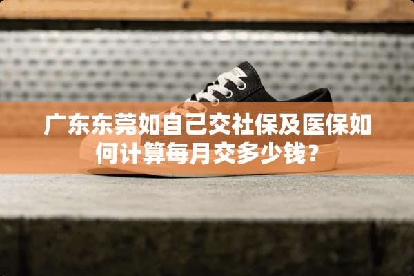 广东东莞如自己交社保及医保如何计算每月交多少钱？