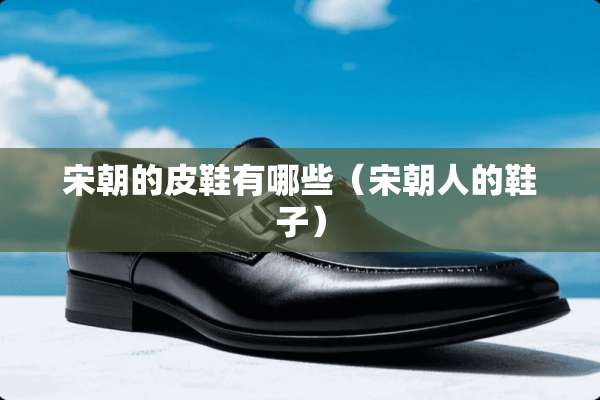宋朝的皮鞋有哪些（宋朝人的鞋子）