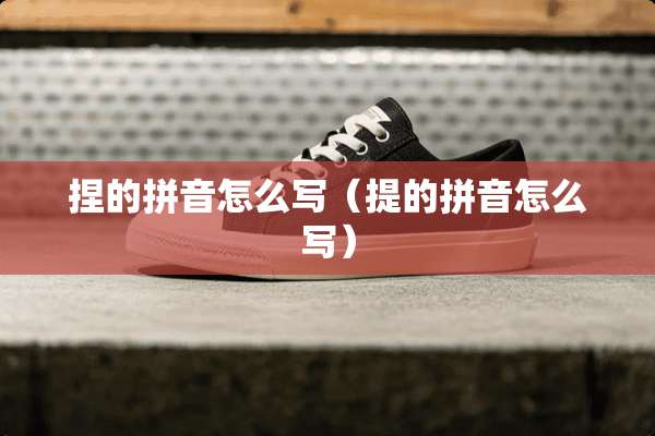 捏的拼音怎么写（提的拼音怎么写）