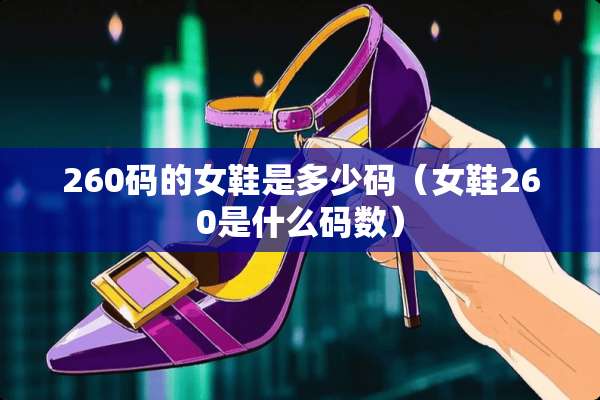 260码的女鞋是多少码（女鞋260是什么码数）