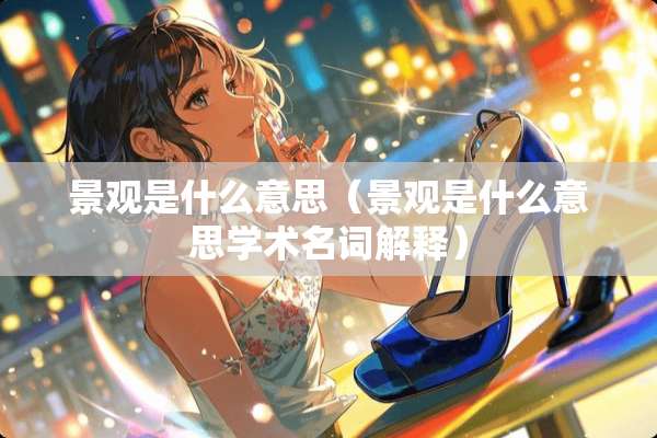 景观是什么意思（景观是什么意思学术名词解释）