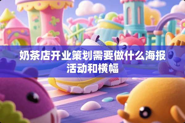 奶茶店开业策划需要做什么海报活动和横幅
