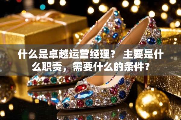 什么是卓越运营经理？ 主要是什么职责，需要什么的条件？