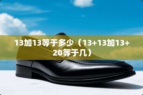 13加13等于多少（13+13加13+20等于几）