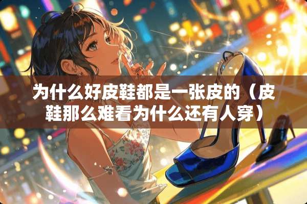 为什么好皮鞋都是一张皮的（皮鞋那么难看为什么还有人穿）