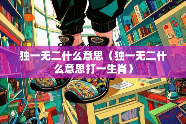 独一无二什么意思（独一无二什么意思打一生肖）