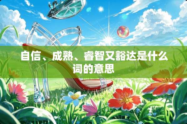 自信、成熟、睿智又豁达是什么词的意思