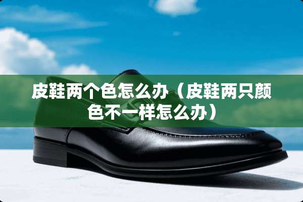 皮鞋两个色怎么办（皮鞋两只颜色不一样怎么办）