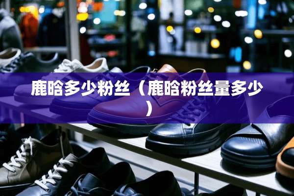鹿晗多少粉丝（鹿晗粉丝量多少）