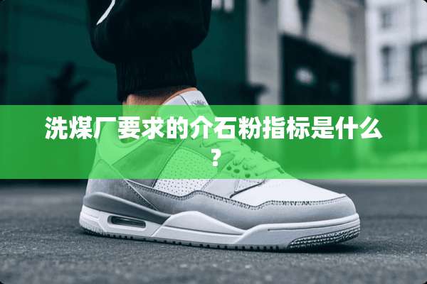 洗煤厂要求的介石粉指标是什么？