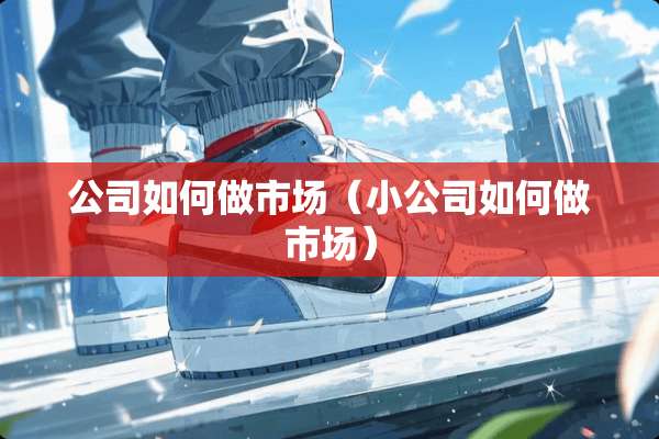 公司如何做市场（小公司如何做市场）