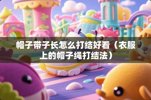 帽子带子长怎么打结好看（衣服上的帽子绳打结法）