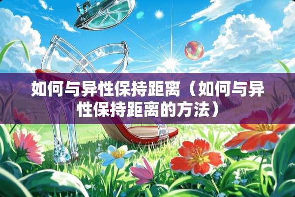 如何与异性保持距离（如何与异性保持距离的方法）