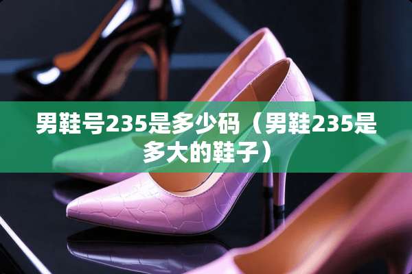 男鞋号235是多少码（男鞋235是多大的鞋子）