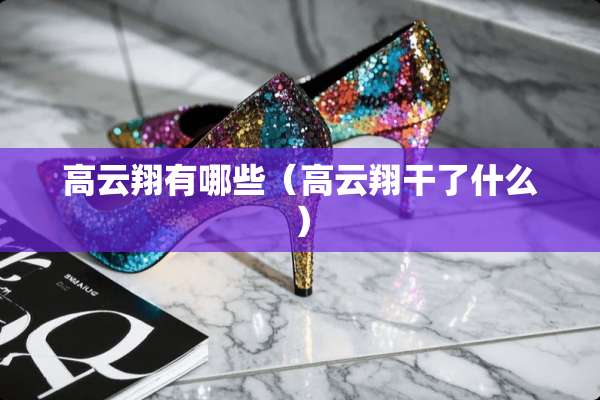 高云翔有哪些（高云翔干了什么）