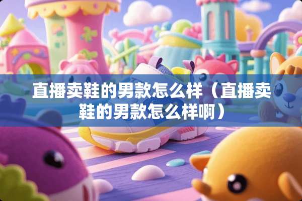 直播卖鞋的男款怎么样（直播卖鞋的男款怎么样啊）