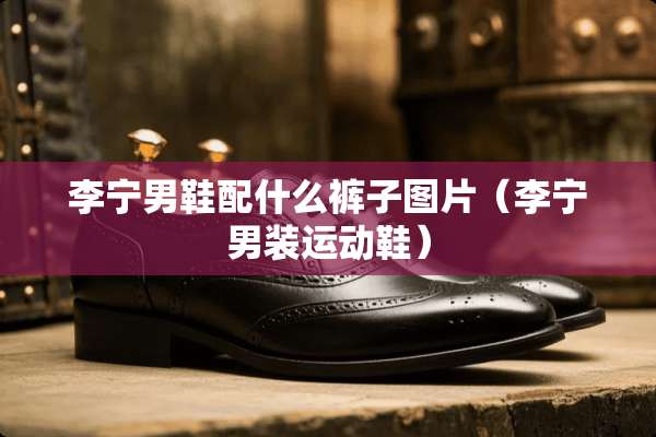 李宁男鞋配什么裤子图片（李宁男装运动鞋）