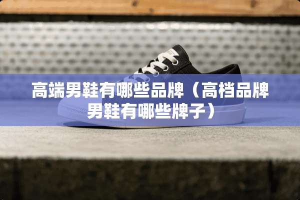 高端男鞋有哪些品牌（高档品牌男鞋有哪些牌子）