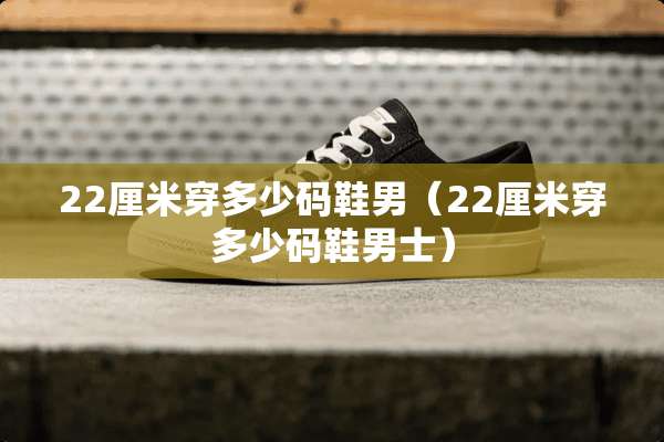 22厘米穿多少码鞋男（22厘米穿多少码鞋男士）