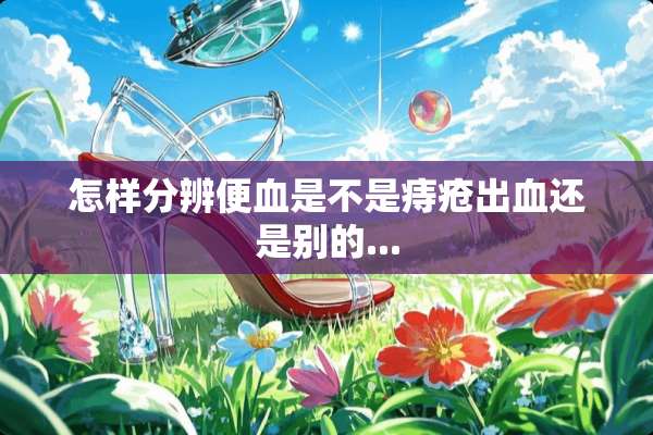 怎样分辨便血是不是痔疮出血还是别的...