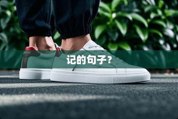 记的句子？