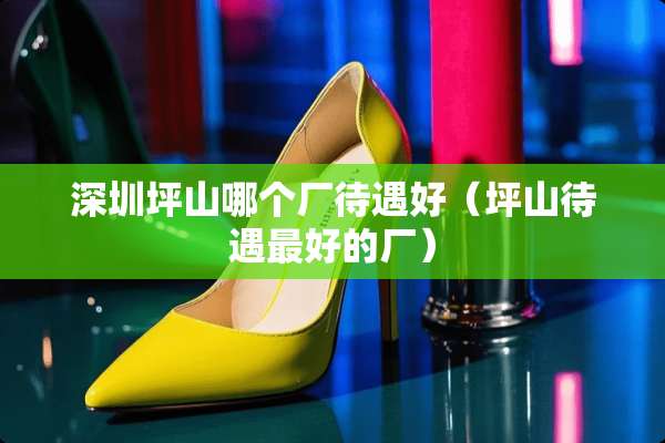 深圳坪山哪个厂待遇好（坪山待遇最好的厂）
