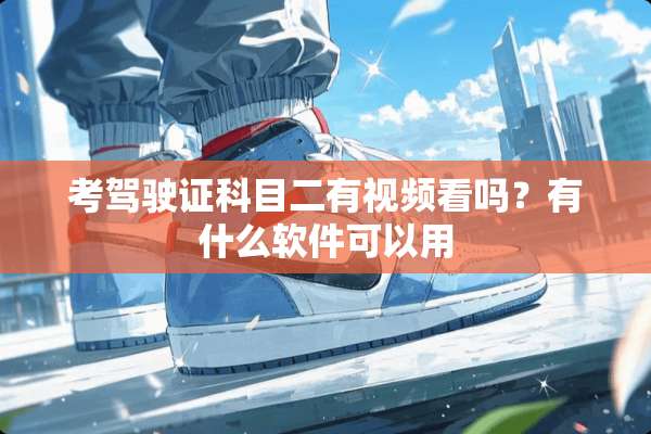 考***科目二有视频看吗？有什么软件可以用