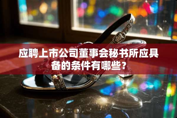 应聘上市公司董事会秘书所应具备的条件有哪些？