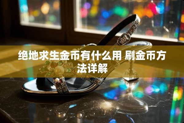 绝地求生金币有什么用 刷金币方法详解