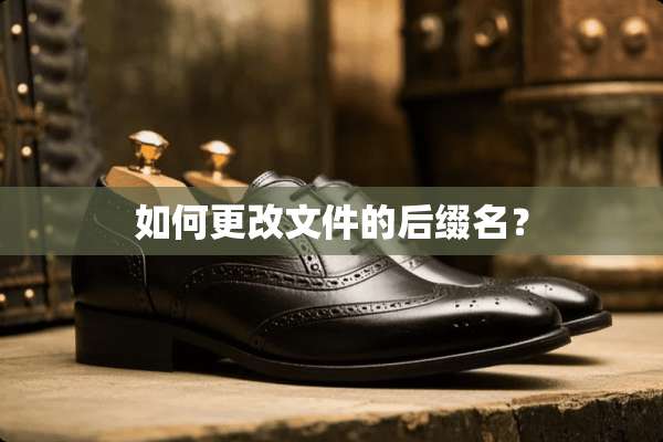 如何更改文件的后缀名？