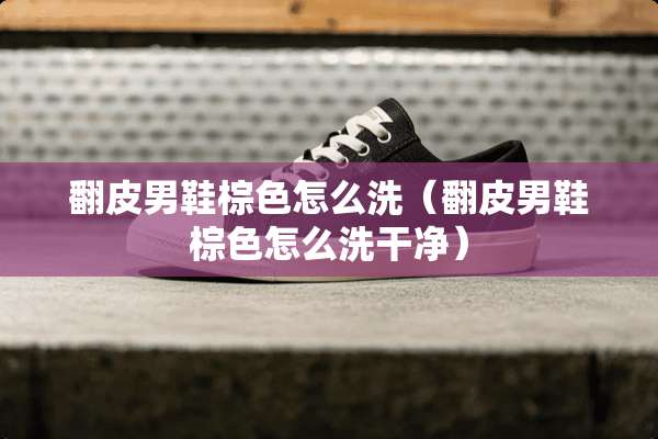 翻皮男鞋棕色怎么洗（翻皮男鞋棕色怎么洗干净）