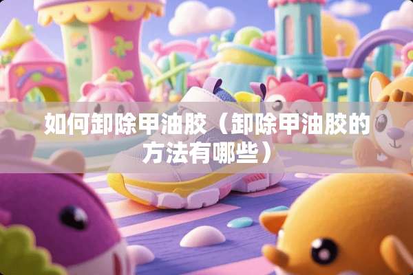 如何卸除甲油胶（卸除甲油胶的方法有哪些）