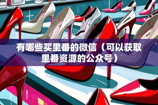 有哪些买里番的微信（可以获取里番资源的公众号）
