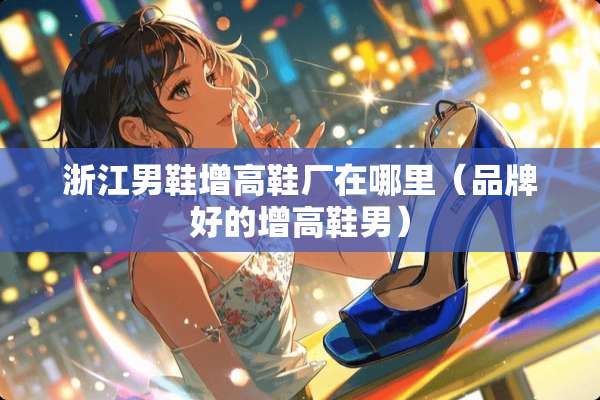 浙江男鞋增高鞋厂在哪里（品牌好的增高鞋男）