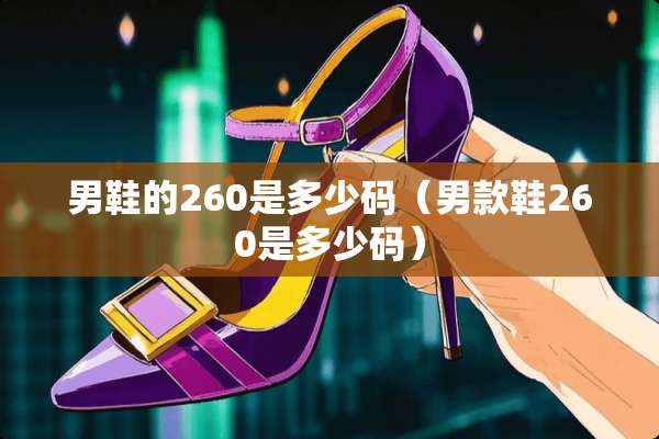男鞋的260是多少码（男款鞋260是多少码）