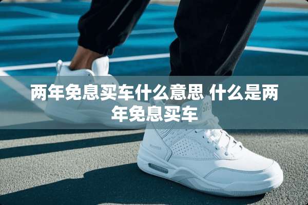 两年免息买车什么意思 什么是两年免息买车