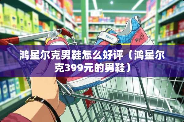 鸿星尔克男鞋怎么好评（鸿星尔克399元的男鞋）