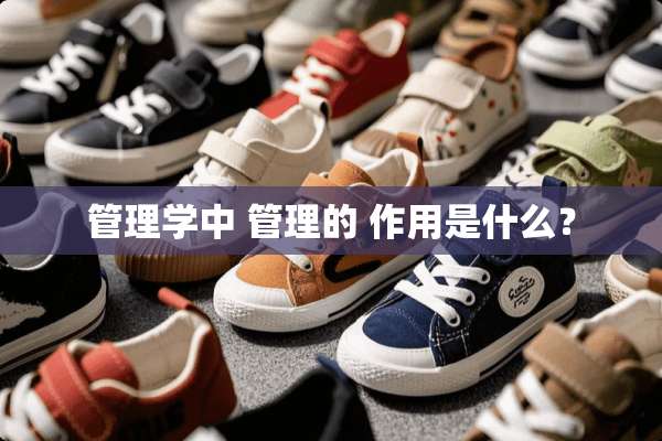 管理学中 管理的 作用是什么？