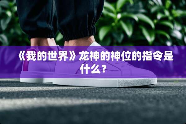 《我的世界》龙神的神位的指令是什么？