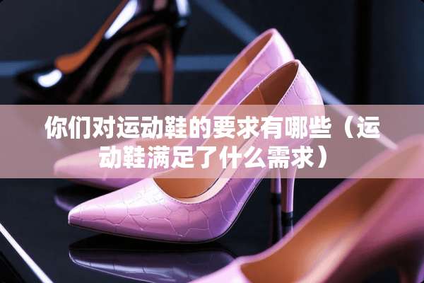 你们对运动鞋的要求有哪些（运动鞋满足了什么需求）