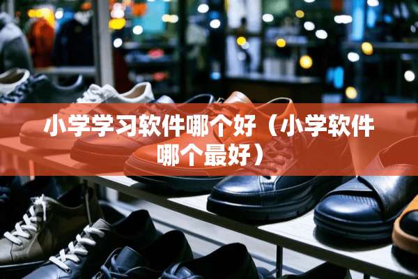 小学学习软件哪个好（小学软件哪个最好）
